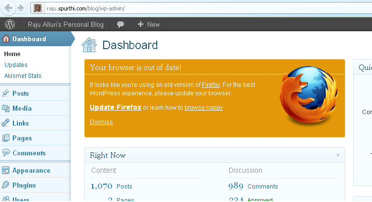 Browser Outdated